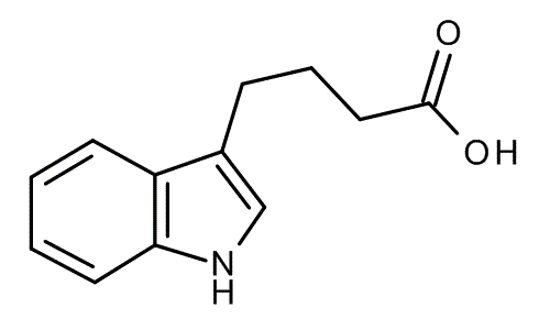 Indole-3-butyric acid, molecular structure