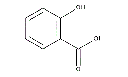 Salicylic acid, molecular structure