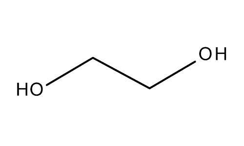 Ethylene glycol, molecular structure