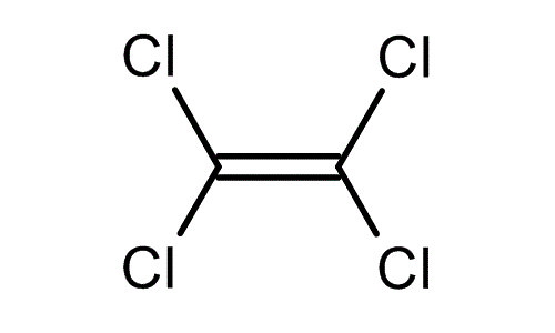 Tetrachloroethylene, molecular structure