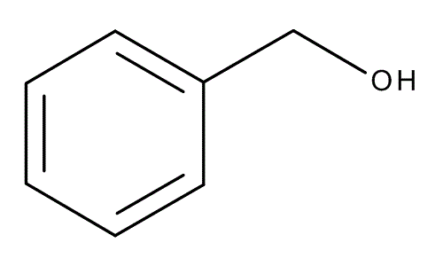 Benzyl alcohol, molecular structure