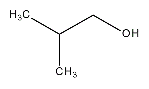 Isobutanol, molecular structure