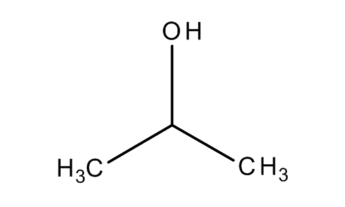 2-Propanol, molecular structure