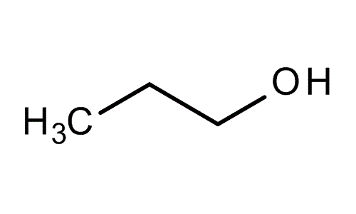 1-Propanol, molecular structure