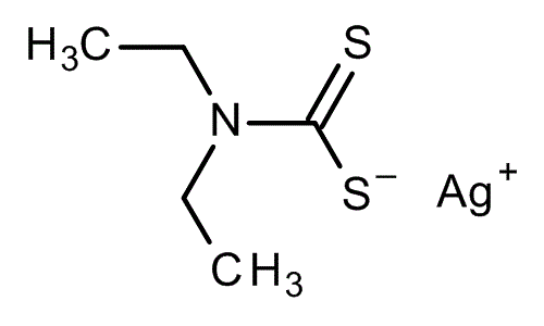 ジエチルジチオカルバミン酸銀 10g AgC5H10NS2 有機化合物