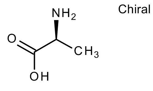 L-Alanine, molecular structure