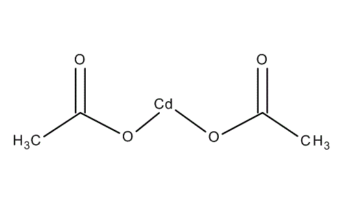 Cadmium acetate dihydrate, molecular structure