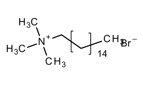 N-Cetyl-N,N,N-trimethylammonium bromide, molecular structure