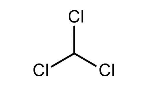 Chloroform, molecular structure