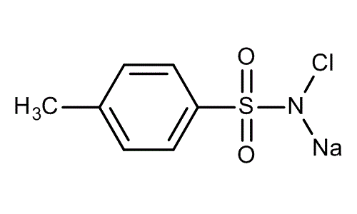 Chloramine T trihydrate, molecular structure