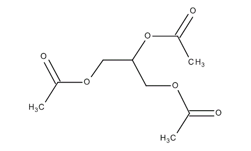 Triacetin, molecular structure