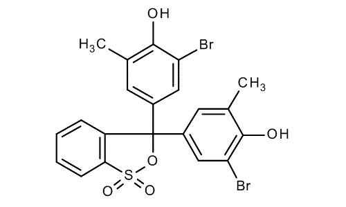 Bromocresol purple, molecular structure