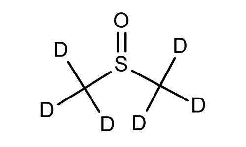 Molecular structure of dimethyl sulfoxide (DMSO)