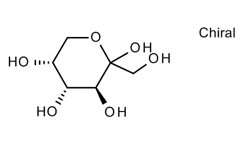 D(-)-Fructose, molecular structure