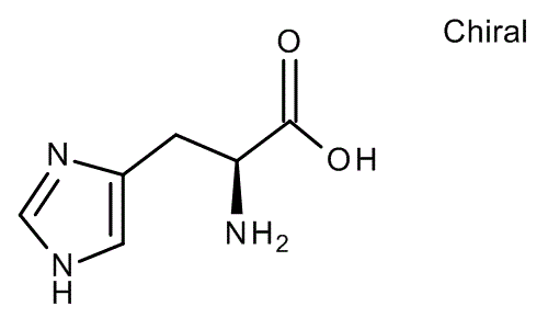 L-Histidine, molecular structure