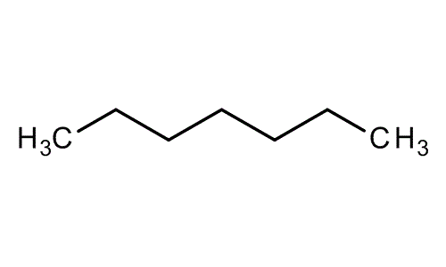 structural formula for heptane