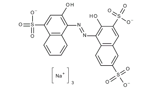 Hydroxynaphthol blue, molecular structure