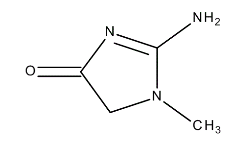 Creatinine, molecular structure