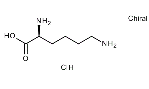 L-Lysine monohydrochloride, molecular structure