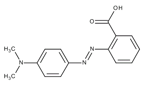 Methyl red (C.I. 13020), molecular structure