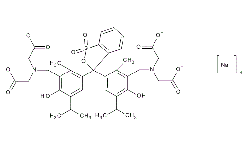 Methylthymol blue sodium salt, molecular structure