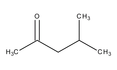 Isobutyl methyl ketone, molecular structure