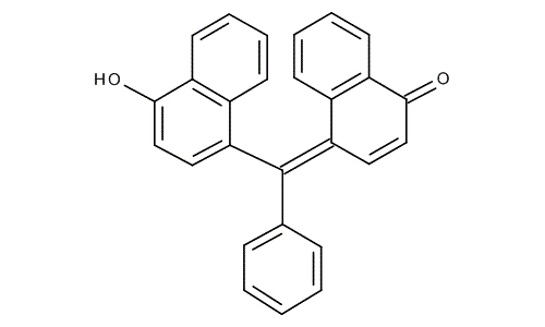 1-Naphtholbenzein, molecular structure