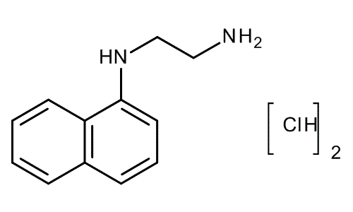 N-(1-Naphthyl)ethylenediamine dihydrochloride, molecular structure