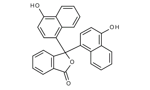 1-Naphtholphthalein, molecular structure