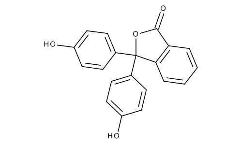 Phenolphthalein, molecular structure