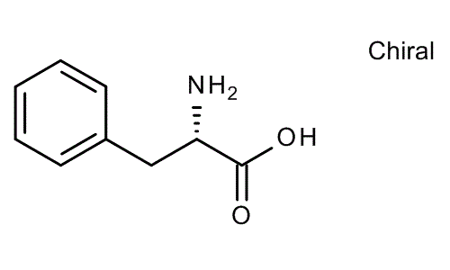 L-Phenylalanine, molecular structure