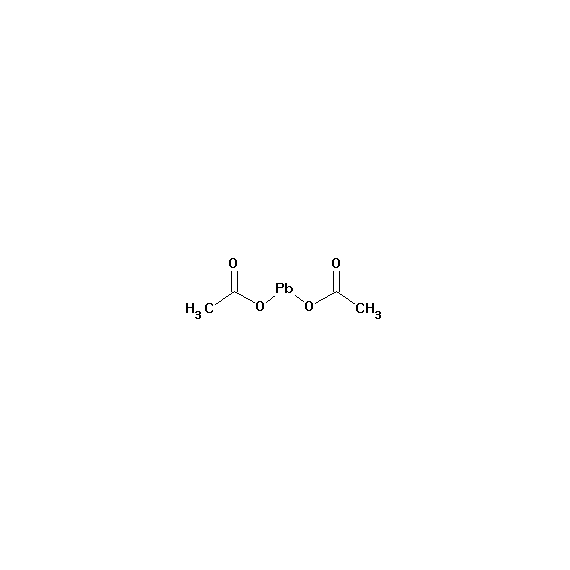 Lead(II) acetate trihydrate, molecular structure