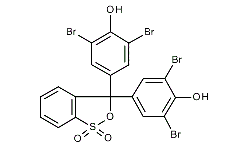 Bromophenol blue, molecular structure