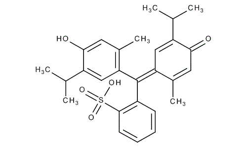 Thymol blue, molecular structure