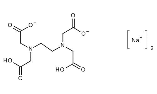 Titriplex® III (ethylenedinitrilotetraacetic acid disodium salt dihydrate), molecular structure