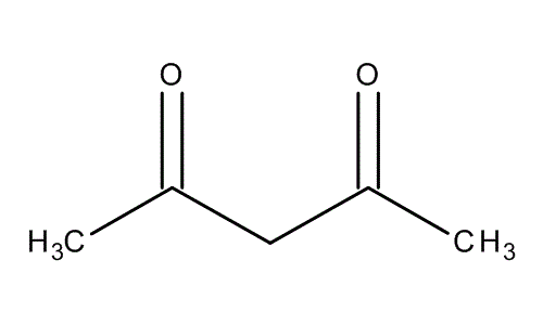 Acetylacetone, molecular structure