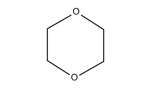 1,4-Dioxane, molecular structure