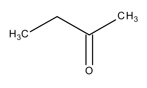 Ethyl methyl ketone, molecular structure