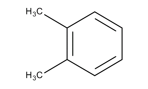 o-Xylene, molecular structure