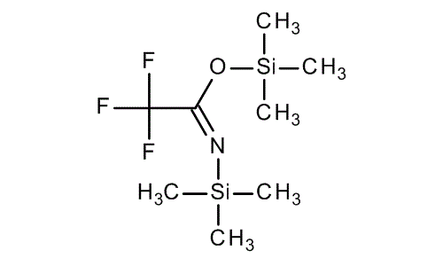Bis(trimethylsilyl)trifluoroacetamide, molecular structure