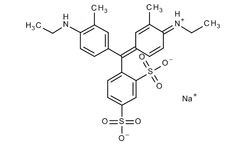 Xylene cyanol, molecular structure