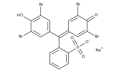 Albastru de bromfenol-sare de sodiu,, molecular structure