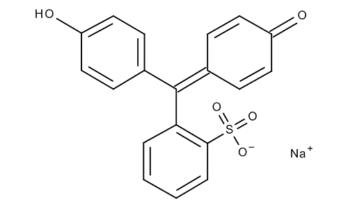 Phenol red sodium salt, molecular structure