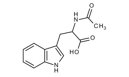 N-Acetyl-DL-tryptophan, molecular structure