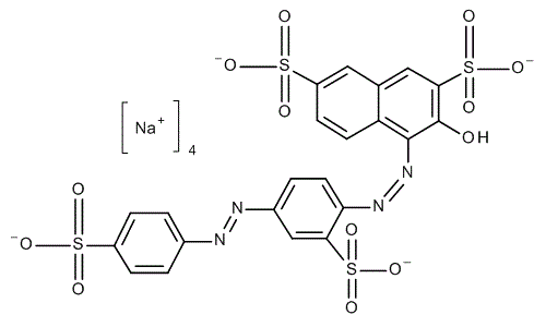 Ponceau S (C.I. 27195), molecular structure