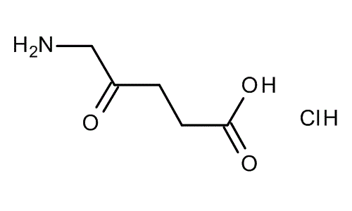 5-Aminolevulinic acid hydrochloride, molecular structure