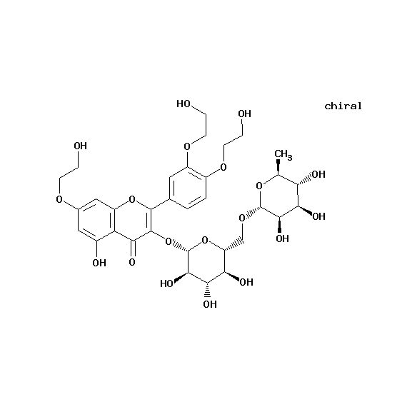 RonaCare® Troxerutin, molecular structure