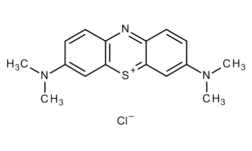 Methylene blue (C.I. 52015), molecular structure
