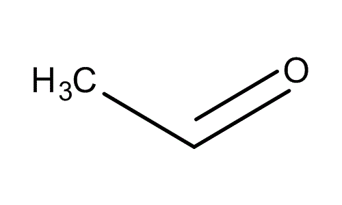 Acetaldehyde, molecular structure