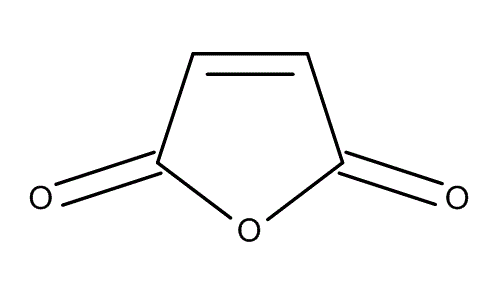 Maleic anhydride, molecular structure